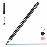 Eingabestifte Kapazitive Disc-Spitze Stift und Magnetkappe Kompatibel Mit Allen Touchscreens (Schwarz)