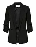 ONLY Damen Blazer ONLKayle Orleen Sakko mit Dreiviertel-Ärmeln 15218743 Black 38