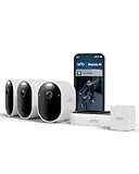 Arlo Pro 6 Überwachungskamera Aussen WLAN, Kabellos, 2K+HDR, Farb-Nachtsicht, Zwei-Wege Audio, Bewegungserkennung, mit Arlo Secure Testzeitraum, 3er Set mit extra Batterie und Doppelladestation