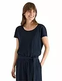 Cecil Straight Leg Jumpsuit mit Struktur universal Blue XL