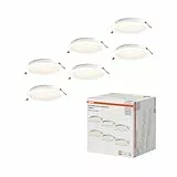 Osram Essential LED Einbaustrahler 220mm 18W Weiß, Downlight warmweiß 3000K, Deckenspot Einbau PP-Gehäuse IP20