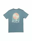 RVCA Puerto Nuevo Herren Kurzarm, Vintage-Marineblau, L