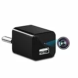 Überwachungskameras, HD 1080P Mini Kamera USB Ladegerät Überwachungskamera, Videorecorder, Kontinuierliche Aufzeichnung und Bewegungserkennung, USB Ladefunktion, Innen/Büro/Geschäft Überwachungskamera