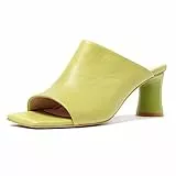 L37 HANDMADE SHOES Damen You Want This Heeled Sandal, Grün, 38 EU