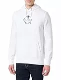 Tommy Hilfiger Herren Global Stripe Wreath Tee Hoody Mw0Mw41421 Kapuzenpullover, White (White), L