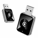MoKo für Apple Carplay Wireless Adapter (2025 Aufgestockt) - Keine Latenz, Plug & Play, Bluetooth 5.3 & WiFi 6, USB Wireless CarPlay Adapter für iPhone 6~16 und Autos mit Wired CarPlay