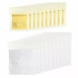 KINNO Goldfolie, Echte Blattgold Essbar 10 Blatt 24 Karat Gold Blätter Essbar 4.33 X 4.33cm und Essbare Blattsilber 11 X 11cm Lebensmittel Kuchen Backen Torten Dekorfolie Kunsthandwerk 10 Blatt
