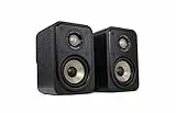 Polk Audio Signature Elite ES10 hochauflösende Surroundlautsprecher fürs Heimkino, Stereo Lautsprecher, Satelliten-Lautsprecher, HiFi, Hi-Res Zertifiziert, kompatibel mit Dolby Atmos und DTS:X (Paar)