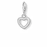Thomas Sabo Damen Charm-Anhänger Herz Zirkonia Charm Club 925 Sterling Silber 0930-051-14