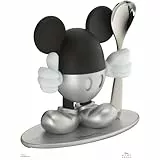 WMF Eierbecher mit Löffel Disney Mickey Mouse, Eierbecher lustig für Kinder, Kunststoff, Eierbecher Kinder, Cromargan Edelstahl poliert, spülmaschinengeeignet, silber