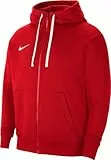 Nike Herren M Nk Flc Park20 Fz hættetrøje Sweatshirt, University Red/White/White, L EU