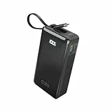 SBS PowerBank 10K Fast LCD, 10.000 mAh Power Delivery, 22,5 W Schnellladung, Adaptive Fast Charge (AFC), LCD-Display, USB-C, USB-A, USB-C Lanyard, Ladegerät für iPhone, Samsung, Tablet, Smartphone