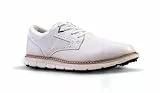 Callaway Golf Links Wasserdichter klassischer Stil Golfschuh, Weiß/Braun, 11 UK