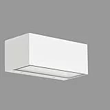 TELEFUNKEN - LED Außenwandleuchte, Außenwandlampe 1-flammig, 12 Watt, 1.200 Lumen, 4.000 Kelvin, IP44, Weiß, 185x75x91mm (LxBxH)