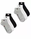 Champion Unisex Basics 6pk Quarter Socken, Hellgrau Meliert, 35-38 EU