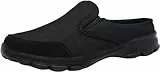 Sisttke Hausschuhe Damen Clogs Herren Slip On Pantoffeln Sommer Outdoor Atmungsaktiv Bequeme Gartenschuhe rutschfest Schlupfschuhe Slipper,Schwarz-II,39 EU