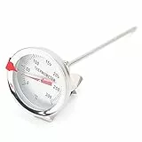 Frittierthermometer mit Ablesung, Messung Heißer Speisen in der Ölpfanne, 50 ℃ Bis 300 ℃, Zifferblattthermometer mit 5cm Zifferblatt Zum Frittieren Grillen Truthahn