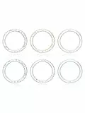 JSDDE 6er Bioflex Flexibel Nasenpiercing Ring Set 8mm 16ga Septum Nasenring Helix Tragus Ohrstecker Kunststoff Acryl Piercing