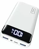 INIU Powerbank, Kompakte LED-Anzeige 20000mAh Externer Akku mit Dualer 3A Ausgängen und USB-C Eingang, Power Bank für Handy iPhone 17 16 15 14 13 12 X 8 Xiaomi iPad Tablet Laptop-Akkus
