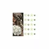 Mezrkuwr 20 Stück Grün kleine Blumen-Haarspangen, Mini-süße Strass-Metall-Haarnadeln für Frauen, Hochzeit Haarschmuck, Braut-Haarspangen für Mädchen (4 Blumenmuster)