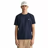 Gant Herren Reg Shield T-Shirt T Shirt, Evening Blue, XL EU