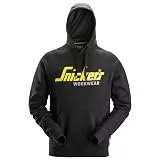 Snickers Workwear Classic Logo Hoodie Sweatshirt schwarz 2899, Schwarz , XL
