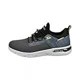 bugatti Herren Low-Top Sneaker, Männer Halbschuhe, Wechselfußbett,schnürschuhe,schnürer,straßenschuhe,Sportschuhe,dunkelgrau (1100),42 EU / 7.5 UK