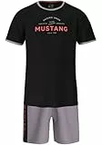 MUSTANG Short Set Schlafanzug Nachtwäsche Pyjama Oeko-TEX Standard 100 für Männer