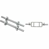 Sunny Health & Fitness 35,5 cm Hantelstangen-Set STDBH-14 + 86cm Olympische Trizepsstange OB-34