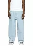 Burocs Skater Fit Jeans 90's Blue Jeans Herren 5 Pocket Style Mit YKK Reißverschluss 100% Baumwolle, Farbe:Bleached Blue, Hosengröße:W31 L32