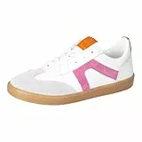 RICOSTA Mädchen Schnürhalbschuhe London, Kinder Halbschuhe, lose Einlage, Freizeitschuhe, Turnschuhe, Laufschuhe, Weiss/Stein/pink (810), 40 EU