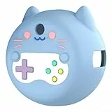 Silikonhülle passend für Punirunes interaktives digitales Spielzeug, bunte Schutzhülle mit Umhängeband für virtuelle elektronische Haustiere Zubehör Spielzeug (blau)