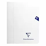 Clairefontaine 393741AMZC Un lot de 3 Cahiers Agrafés Mimesys - 17x22 cm - 96 Pages Grands Carreaux - 90 g - Couverture Polypro - Couleur : INCOLORE