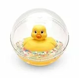 Fisher-Price WaterMates Entchenball, Lustige Ente in Kugel mit Konfetti, Baby Spielzeug, Spielball, Badewannenspielzeug, ab 3 Monate, 75676
