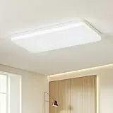 EASY EAGLE Deckenlampe LED Deckenleuchte 50x25CM, 50W 4000K Deckenbeleuchtung Led Panel Rechteckig, 6800LM Küchenlampen für Wohnzimmer Schlafzimmer Büro Balkon, Flur
