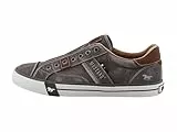 MUSTANG Herren Low-Top Sneaker, Männer Halbschuhe,Freizeitschuhe,Laufschuhe,Freizeit,sportlich,straßenschuhe,Strassenschuhe,Grau,42 EU