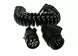Maypole 2,5 m 7 bis 8 Pin Curly Konvertierungskabel - 7-poliger Stecker auf 8-poligen (13-poligen Typ) Stecker, für Anhängerbeleuchtung