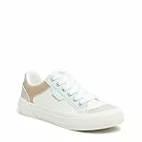 Rocket Dog Cheery Comfort Plüschschaum-Sneaker für Damen, Weißer Kombi., 39.5 EU