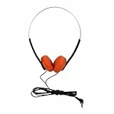 NUOBESTY Kopfhörer Ohrhörer PVC Orange