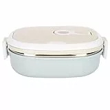 Yosoo Health Gear Boxen Wärmeisolierte Mittagessenbehälter für Warme Speisen, Edelstahl-isolierte Thermische Lebensmittelbehälter, Zubehör für Tragbare Mittagessen-Boxen (Einschichtig)