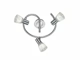 Trio Leuchten LED-Deckenleuchte 'Levisto' in Nickel matt, Glas alabasterfarbig weiß 871090307