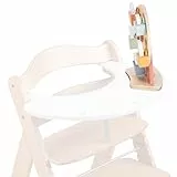 hauck Play Fun Fair S, Animals - Riesenrad mit Tierchen ab 12 Monaten Kompatibel mit Play Tray Spielbrett für Alpha+, Beta+ & Arketa Holzhochstuhl, Baby Holz Spielzeug Fördert Auge Hand Koordination