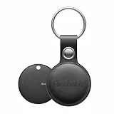 Fontastic FonTag Smart Finder – Schlüsselfinder mit App iOS kompatibel, Bluetooth Tracker inkl. Alarm-Funktion, Peilsender Mini, Schlüssel Tracker wetterfest (Schlüsselfinder mit Anhänger Schwarz)