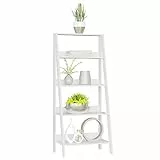 Madesa Bücherregal für Bücher und Dekorationen für Wohnzimmer, Büro, Arbeitszimmer und Schlafzimmer, 135 x 38 x 61 cm, aus Holz - Weiß