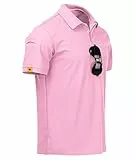 igeekwell Poloshirt Herren Kurzarm Atmungsaktives Golf-Polo-Hemd Summer Poloshirts Männer mit Brillenhalter Knopfleiste T-Shirts Casual Sport Shirt Regular Fit Golf Tennis