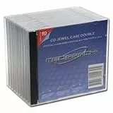 Mediapack CD-/ DVD Hülle Standard Case, transparent/schwarz