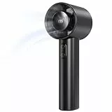 Luxvano Handventilator - Tragbarer Mini Ventilator mit 1–199 Stufen, LED-Display, bis zu 13 Stunden Laufzeit, Kleiner USB Ventilator mit Akku für Büro, Reisen, Outdoor, Schminken, Schwarz