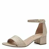 Tamaris Damen 1-28295-42 967 Sandalette Mit Absatz, Lt Gold Glam, 40 EU