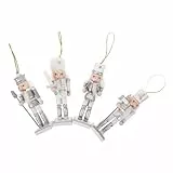 Amosfun 4stücke Nussknacker-Ornament aus Kunstharz als Tischfigur Hängender Soldat für Weihnachtsdekoration Saisonale Dekoration Nussknackerfiguren für Festliche Atmosphäre