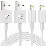 iPhone Ladekabel,Lightning Kabel [2Pack1M] MFi-Zertifiziert iPhone Kabel iPhone USB Kabel Für Apple iPhone 14 13 Pro Max Mini XS XR X 8 7 6 6s Plus 5 SE, iPad Air(Weiß)